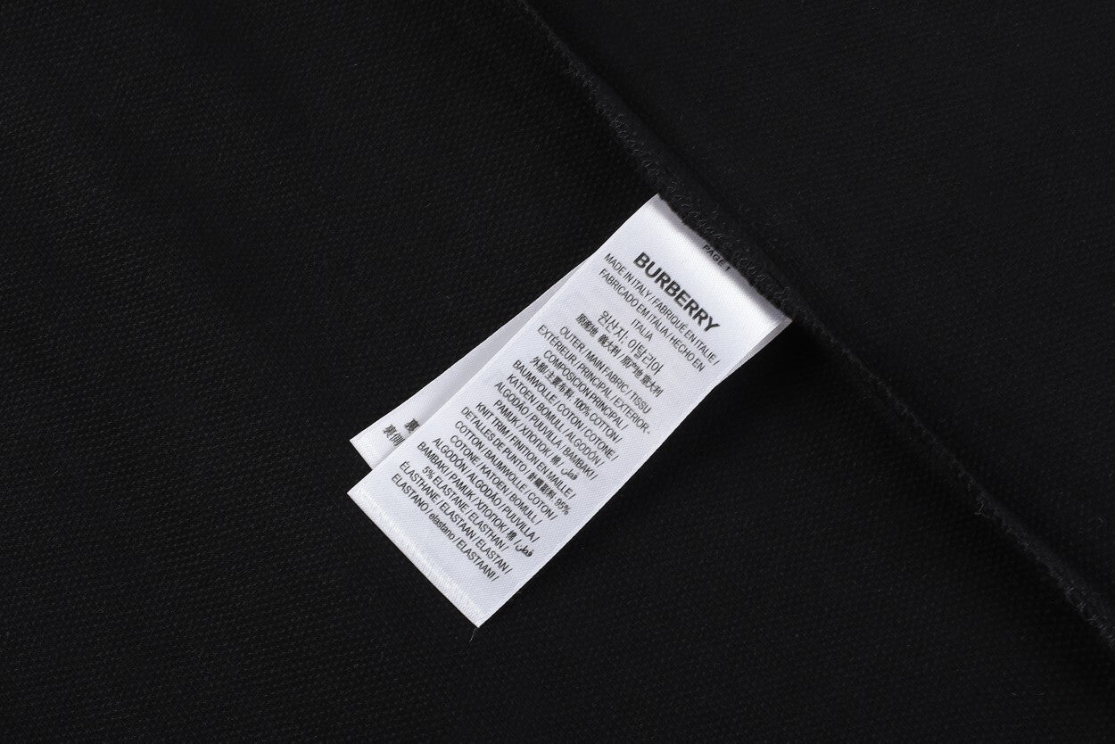 Burberry Check collar polo shirt