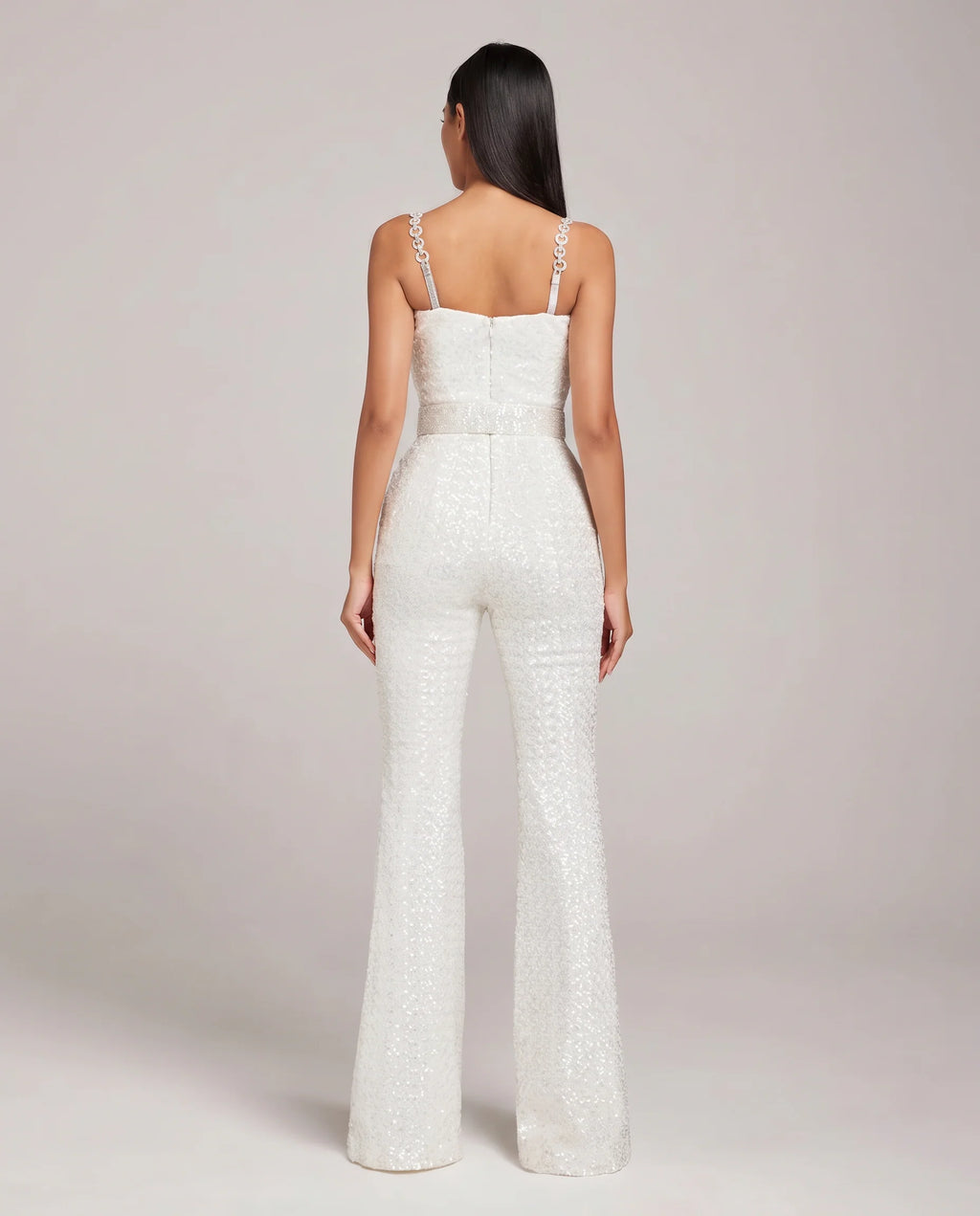 The Nova — Sequin Flared Jumpsuit
