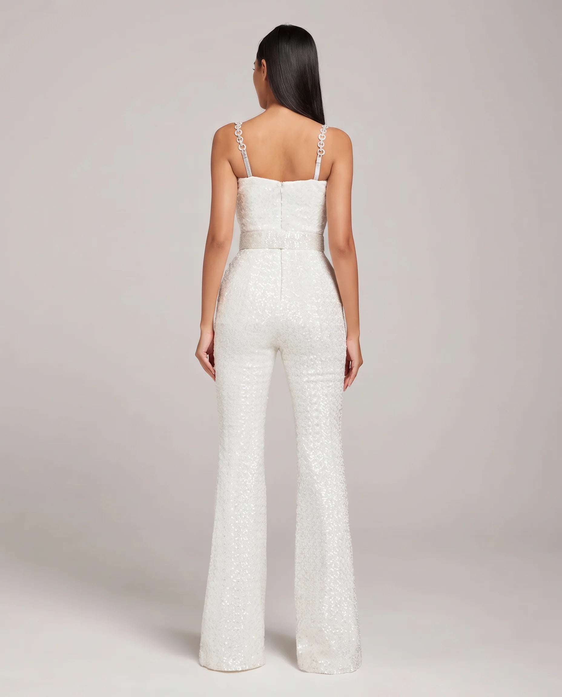 The Nova — Sequin Flared Jumpsuit