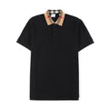 Burberry Check collar polo shirt