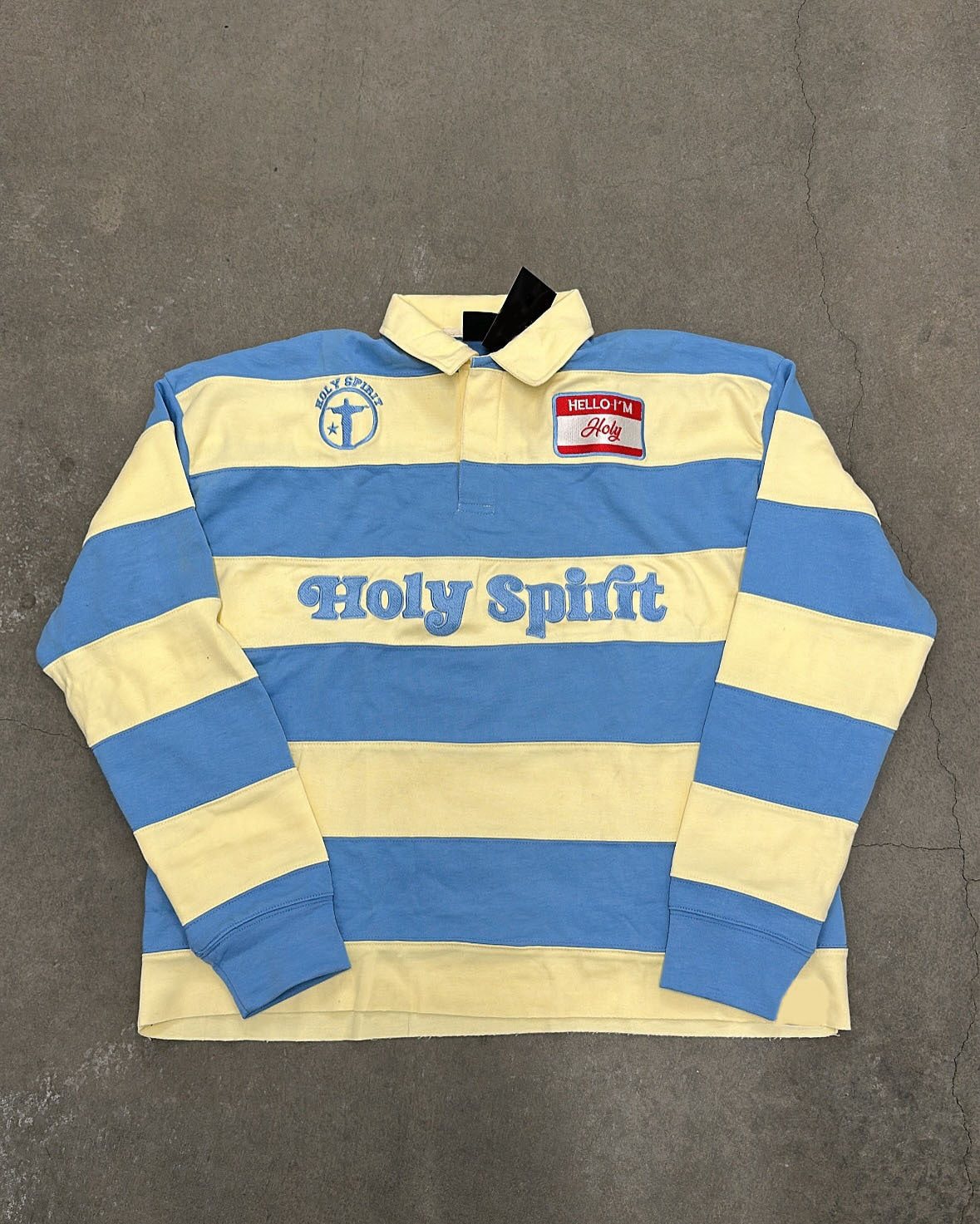Retro Striped T-shirt With Letter Embroidery Top