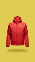 Shock Red Technical Streetwear Jacket