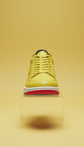 Volt Yellow Italian Leather Sneaker