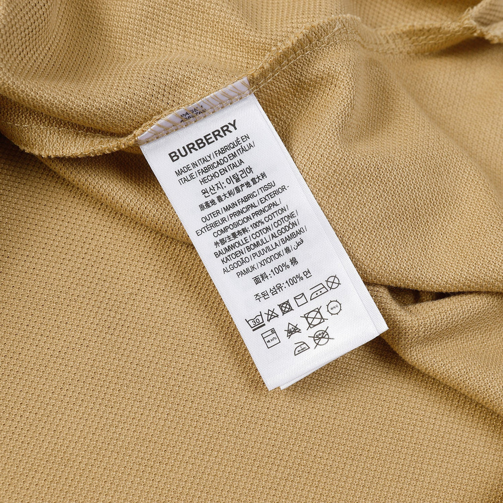 Burberry Logo Detail Cotton Piqué Polo Shirt