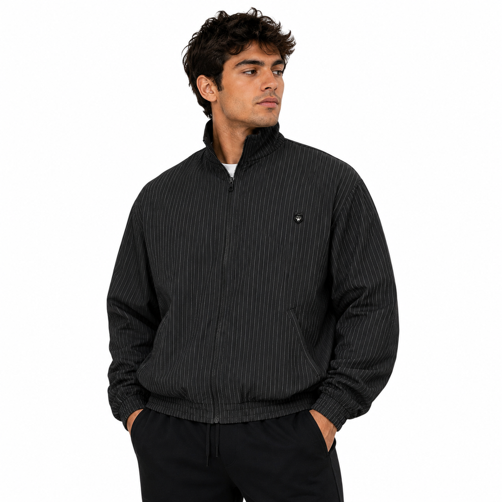 Loki & Ivy Unisex Striped Full-Zip Track Jacket
