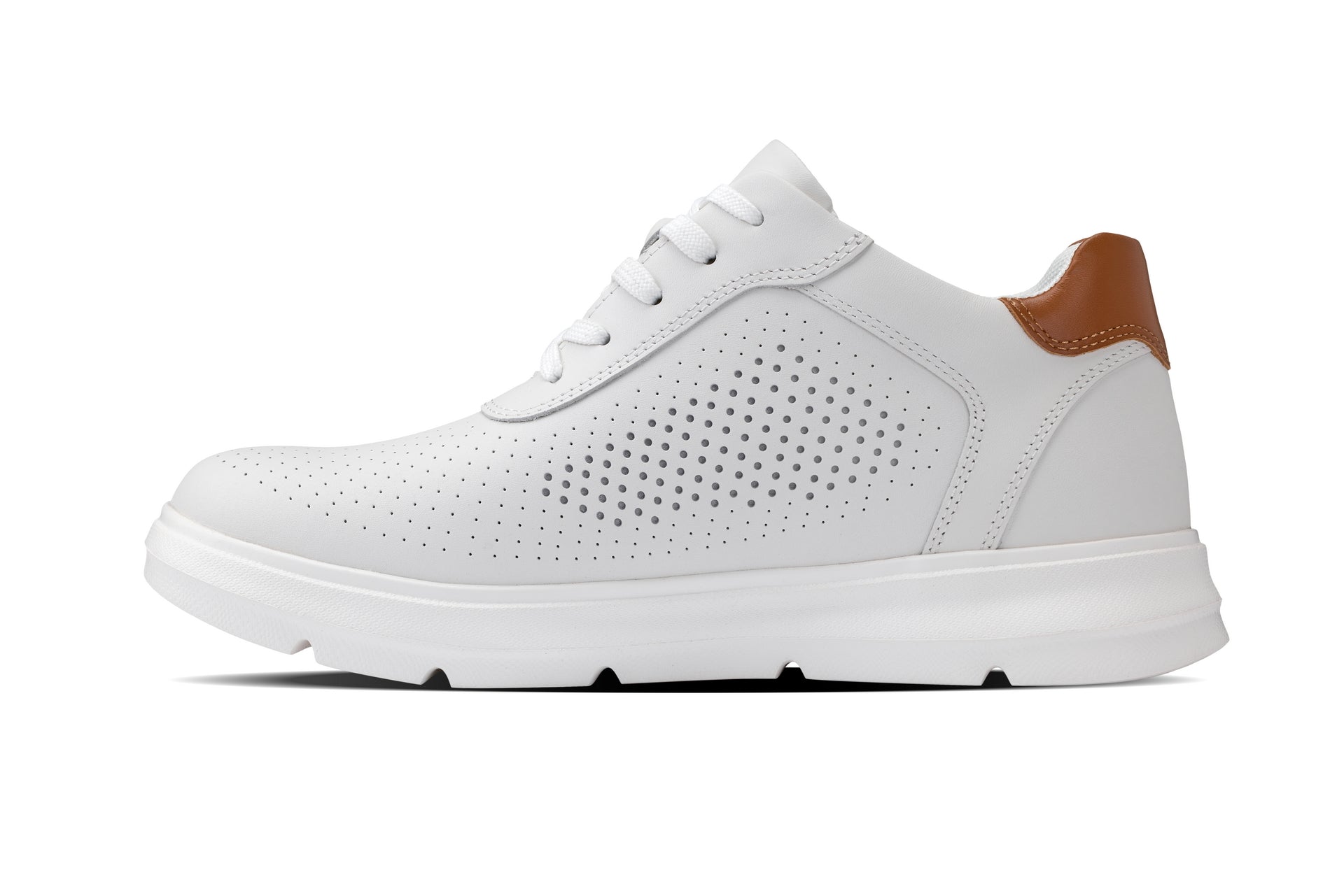 CALTO - J1581  - 2.6 Inches Taller (White) - Lightweight Casual Walkers