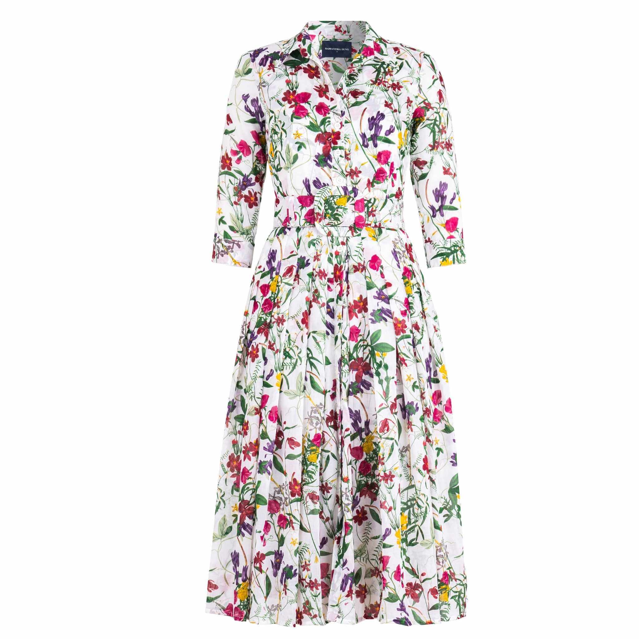 Audrey Dress #4 Fairy Tail Flower White