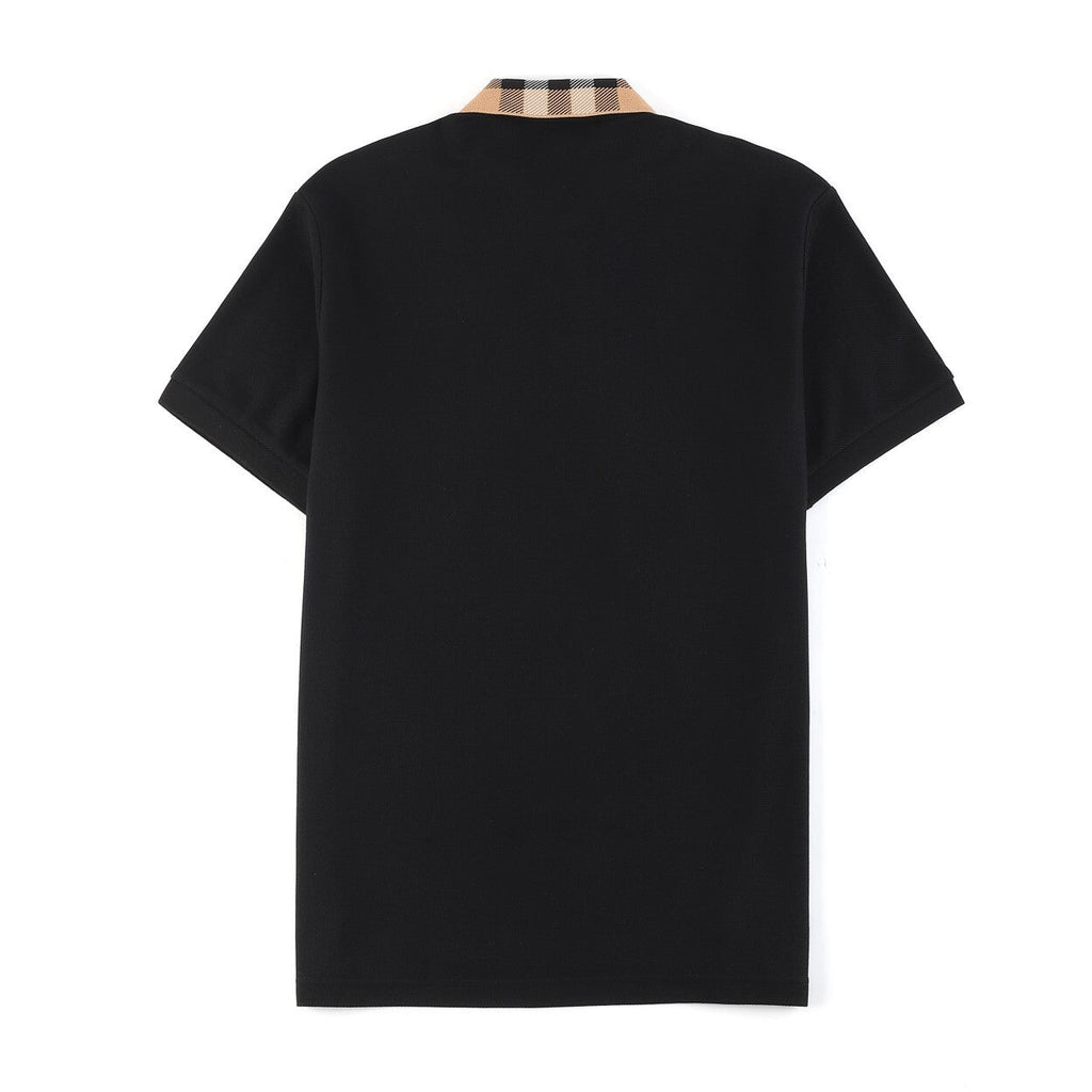 Burberry Check collar polo shirt