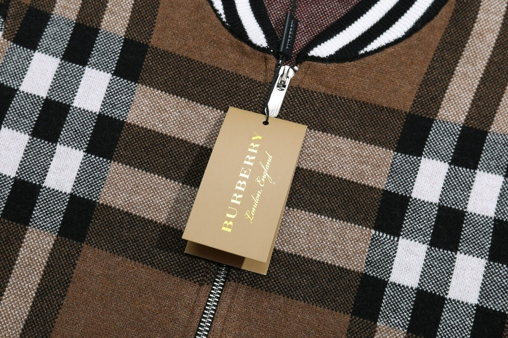 Burberry Vintage Check Bomber Varsity Jacket