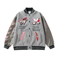 AC Milan Off-White Gray Varsity Wool Jacket