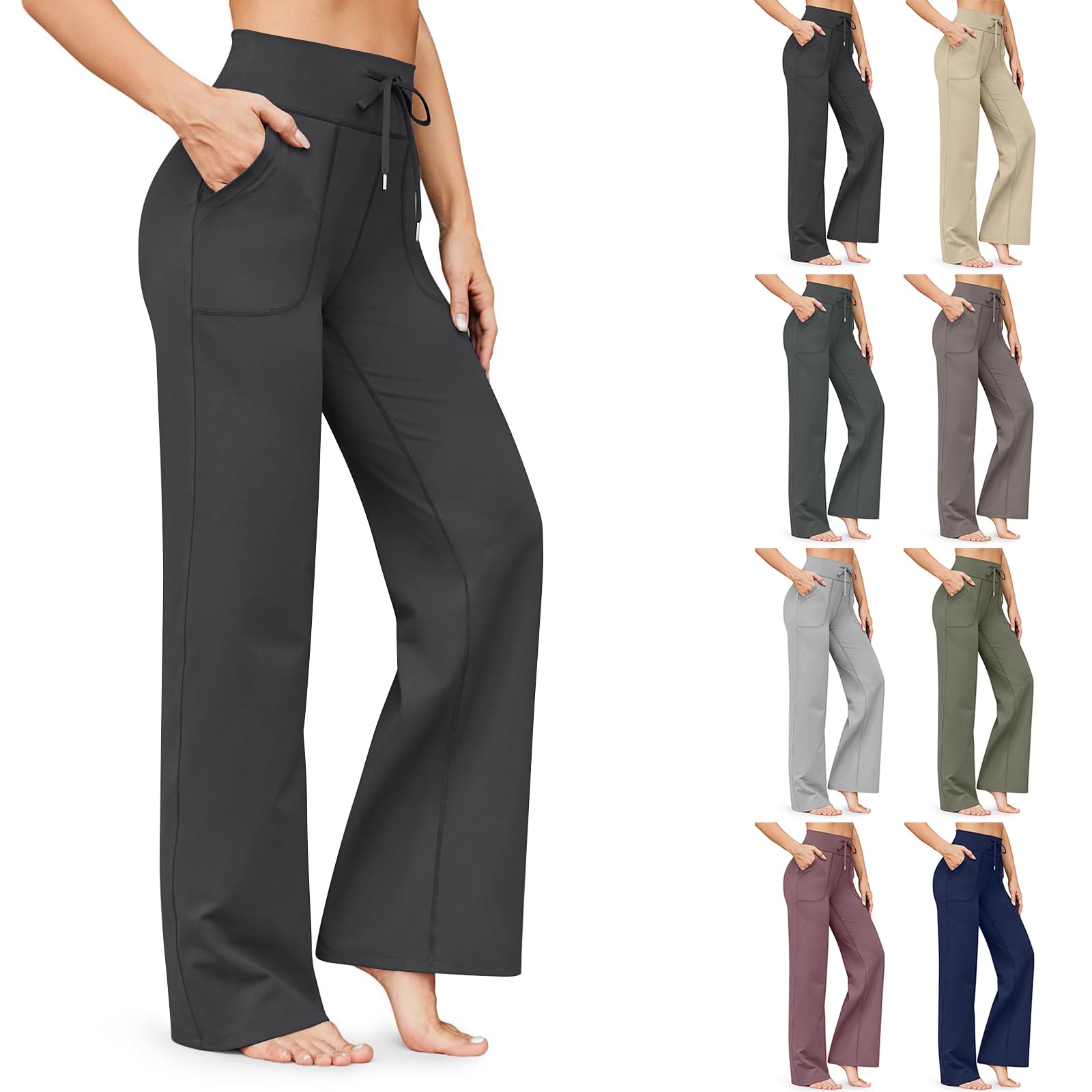 Women's Wide Leg Yoga Pants - # GIAA23410041